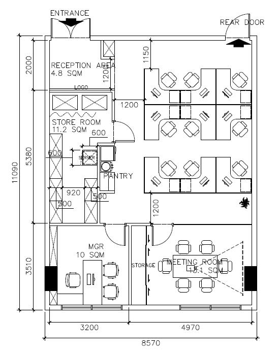 施工平面布置图_装饰九游体育平面布置图施工平面图_办公楼施工总平面图布置cad