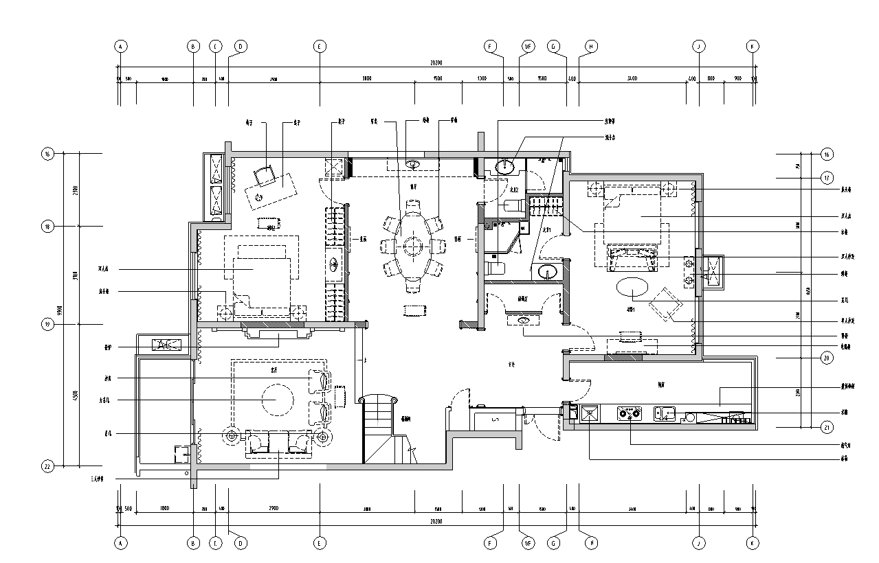 [陕西]西安晶城秀府·意式室内装饰设计施工图文本（JPG+实景图）