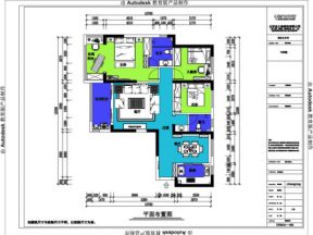 2018三居室平面设计图片 2018三居室平面设计图