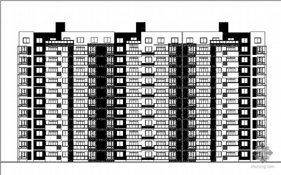 [江苏南通]某地块住宅小区7号楼建筑结构水电消防施工图