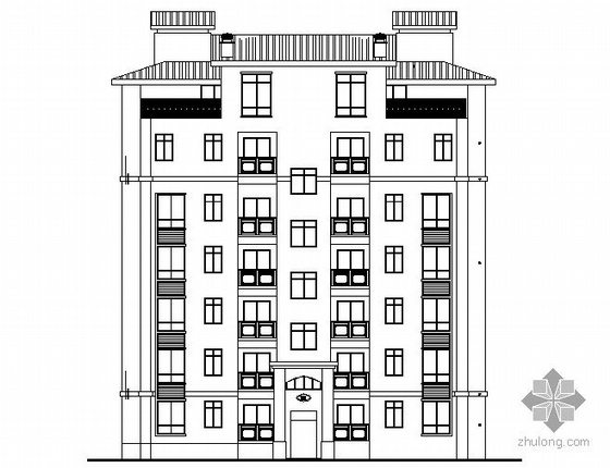 [武汉]某二期住宅小区七层住宅楼建筑结构水电施工图