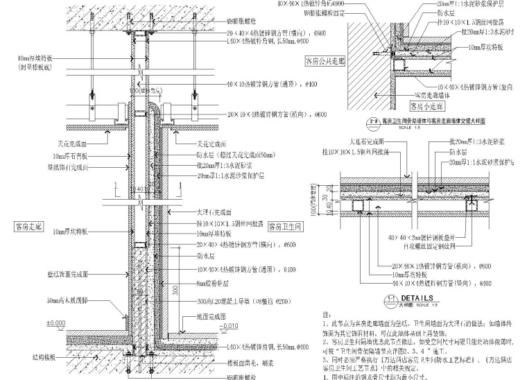 大院设计-室内九游体育常用标准节点图集