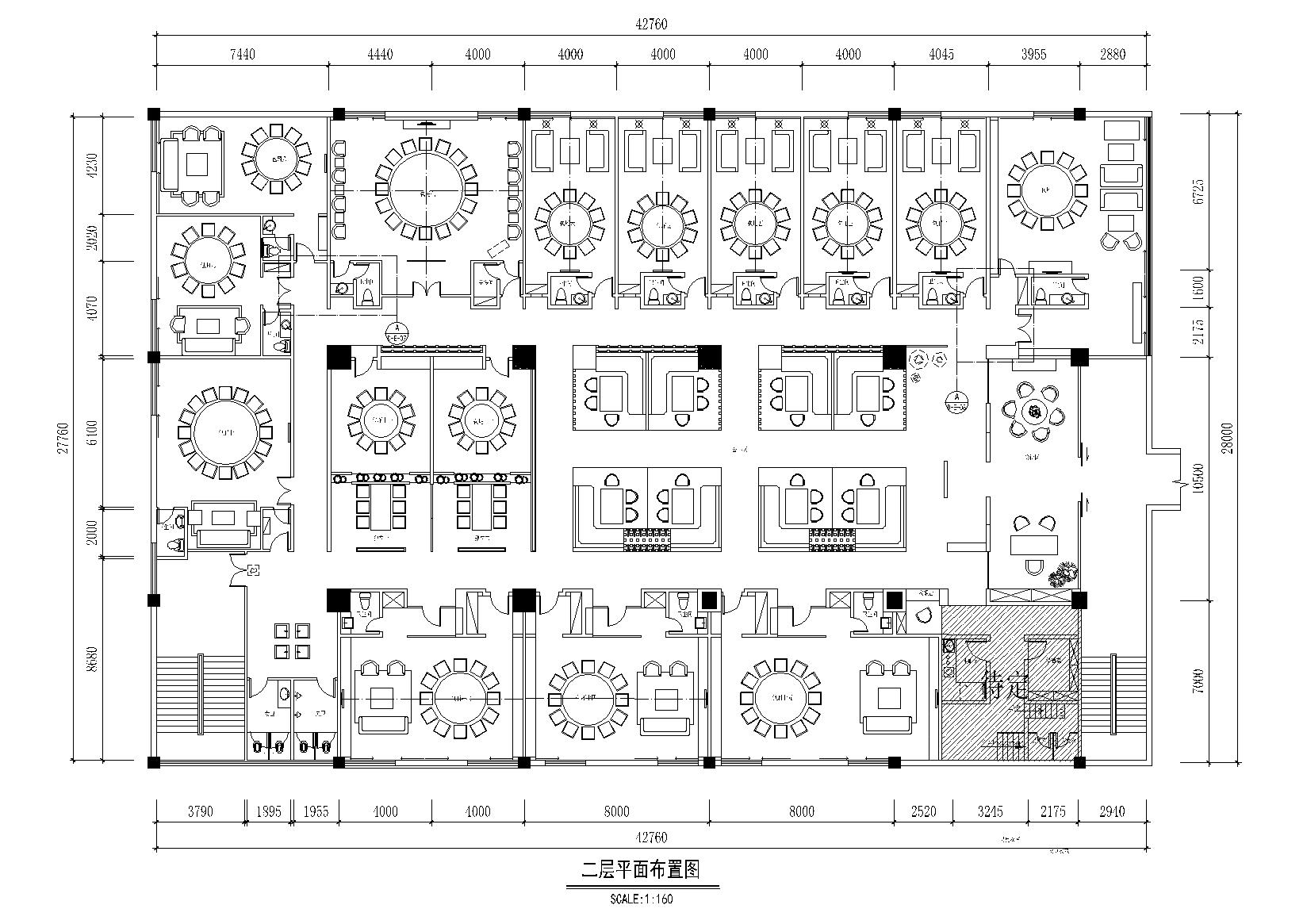 [南宁]山尚厨房时尚餐厅装饰施工图+实景