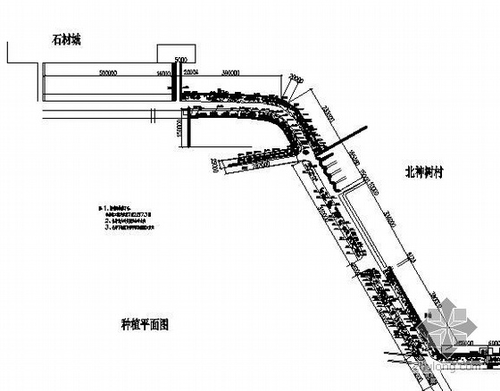 北京某道路绿化竣工图