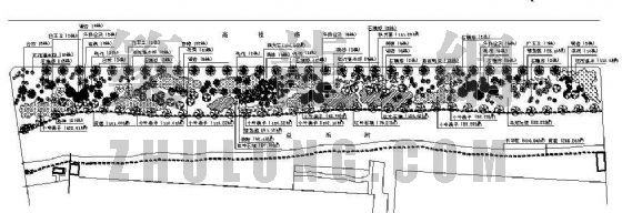 河岸绿化工程竣工图