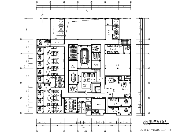 科技办公室内九游体育设计施工图（含效果图）