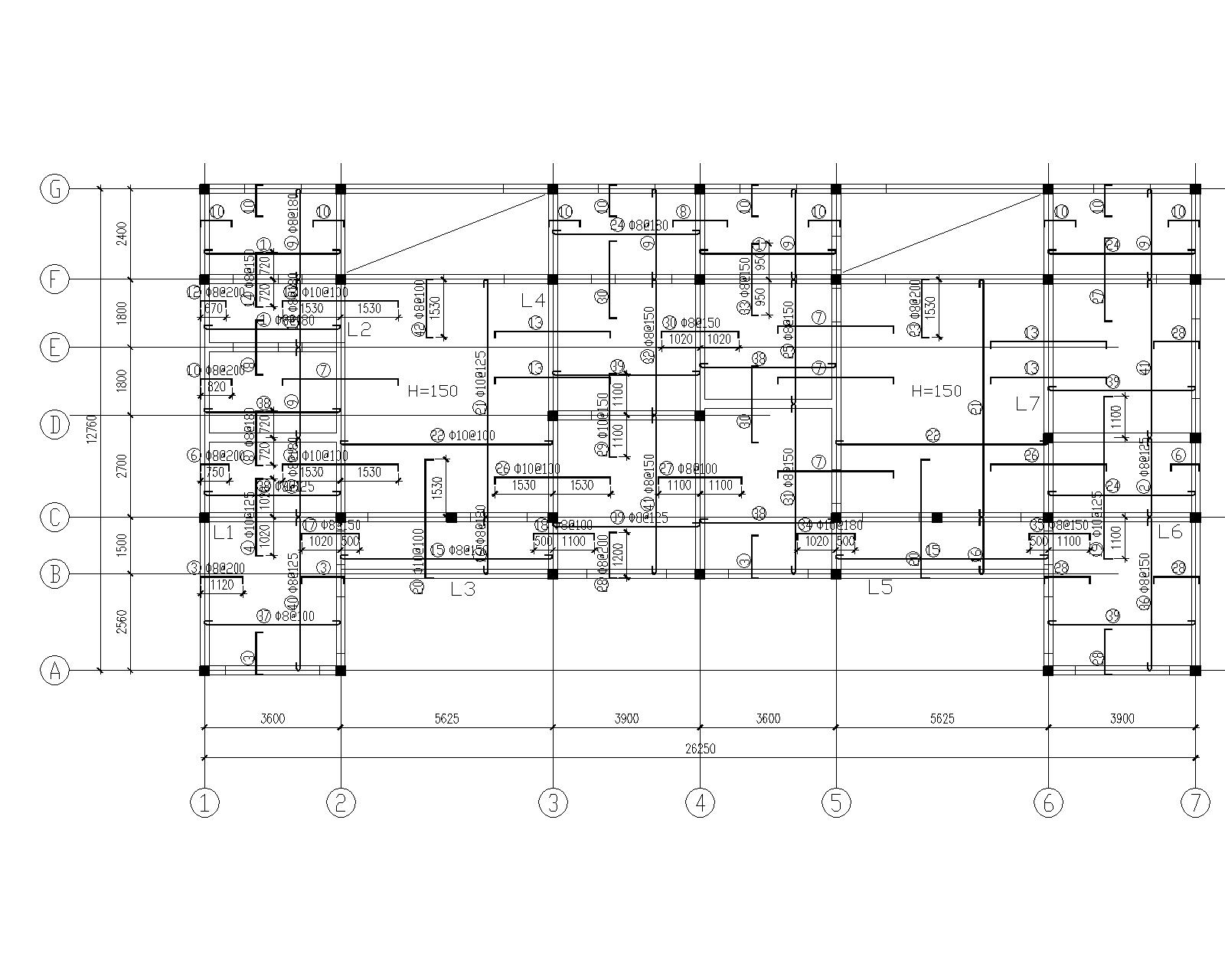 某2层农村自主房砖混结构施工图（CAD）