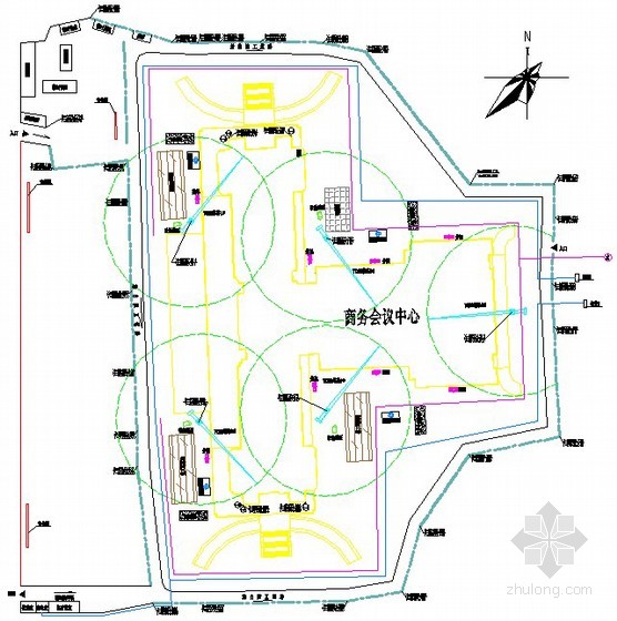 [云南]框架结构商务楼施工组织设计（总平面布置图）