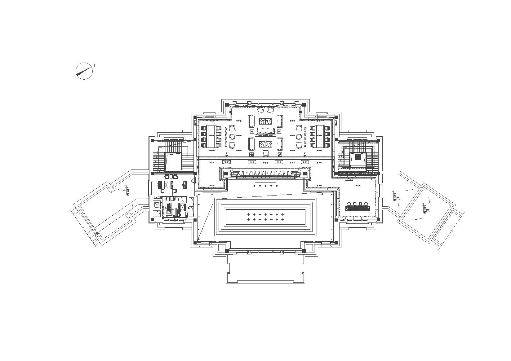 御景国际售楼部设计施工图（CAD）