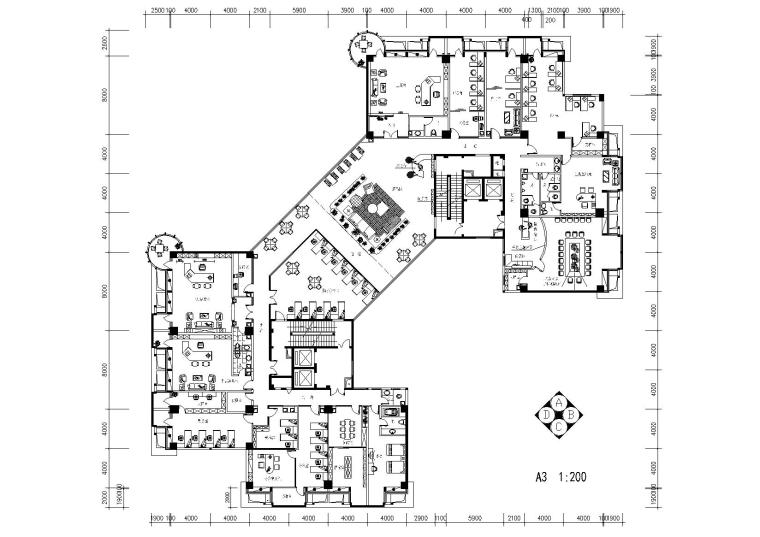 房地产公司办公空间室内九游体育设计项目施工图