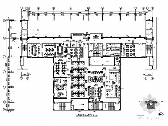 [广东]高新技术产业区家用电器公司现代办公室室内九游体育施工图（含效果）