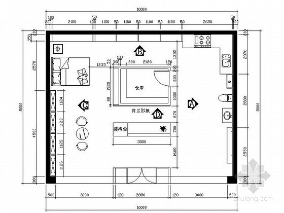 [江西]高新技术照明科技有限公司现代办公室九游体育施工图（含效果）