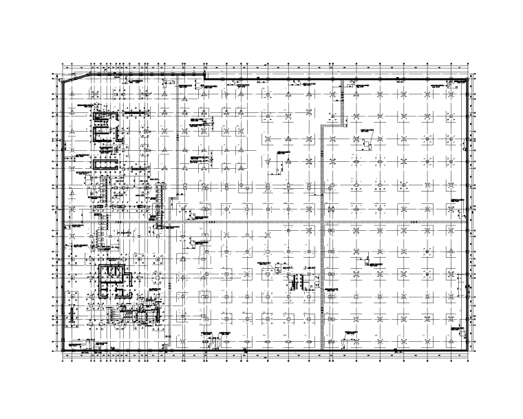 知名商业中心（酒店+公寓+商业）结构竣工图