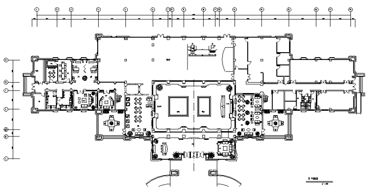 [湖北]武汉大售楼处室内精九游体育设计施工图（附效果图）