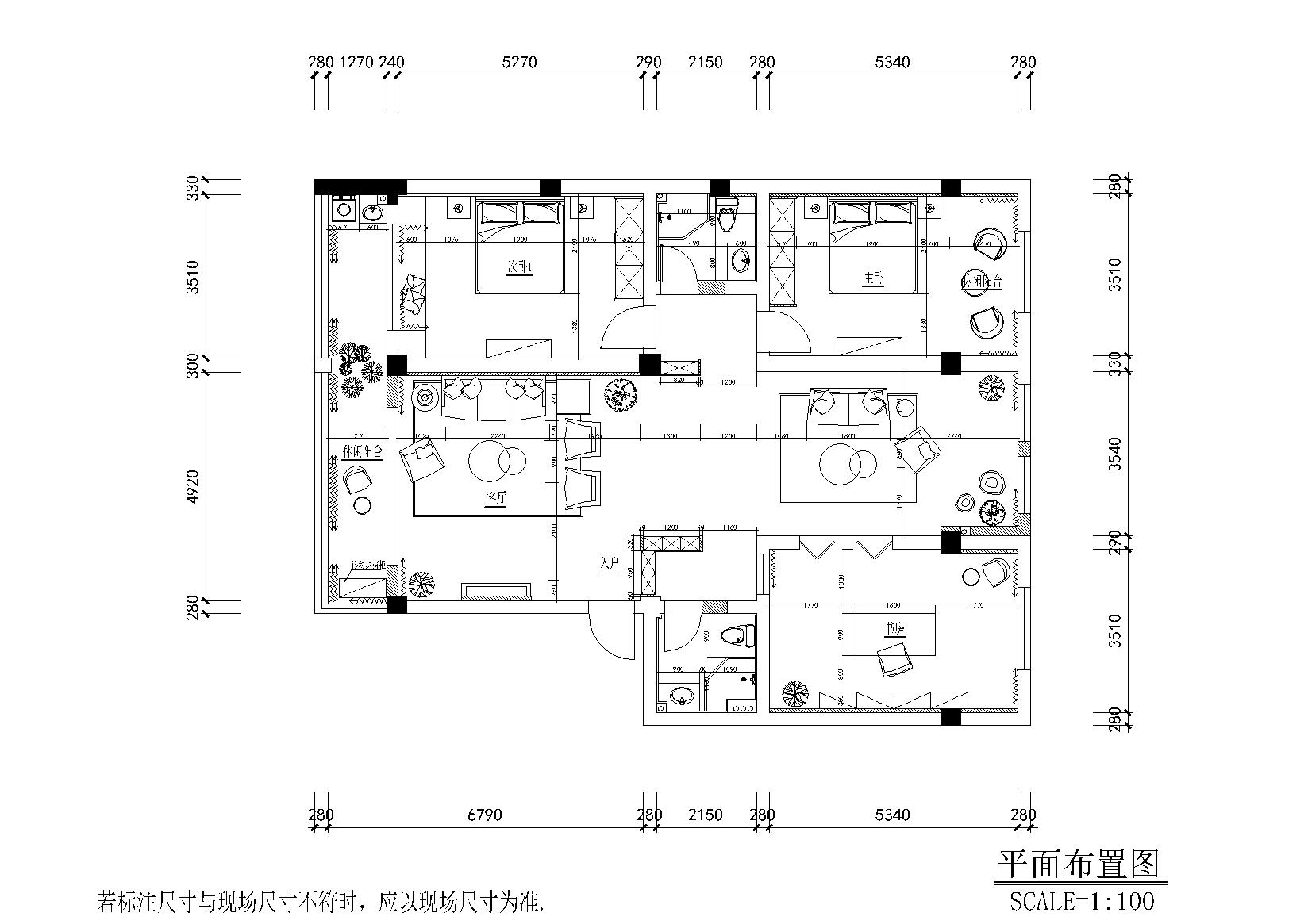 现代轻奢二居室住宅施工图+实景+3D模型