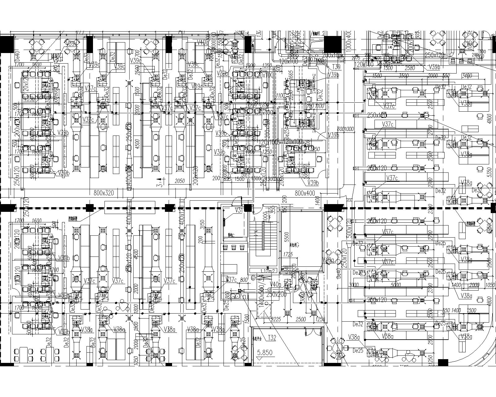 同济科技园A楼施工图刻盘暖通设计全套图纸（含燃气系统设计）