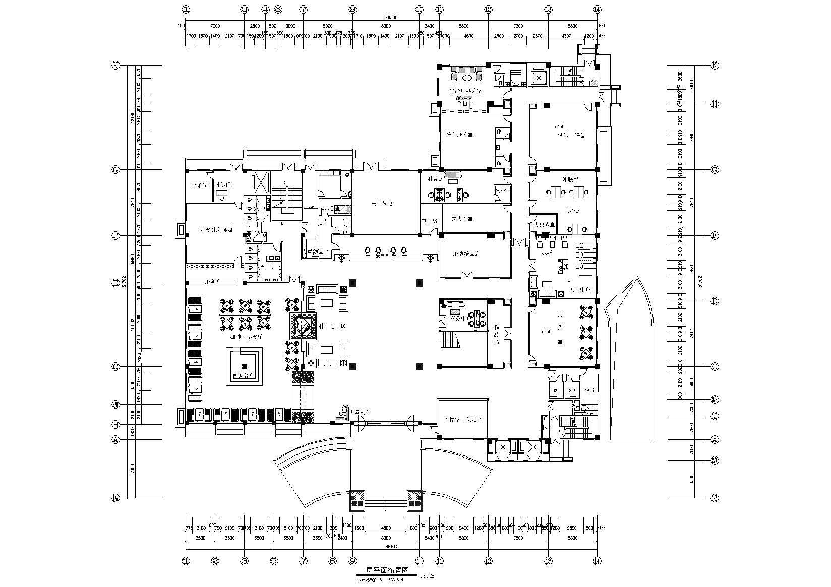 [福建]福州四星级国际大酒店九游体育工程施工图