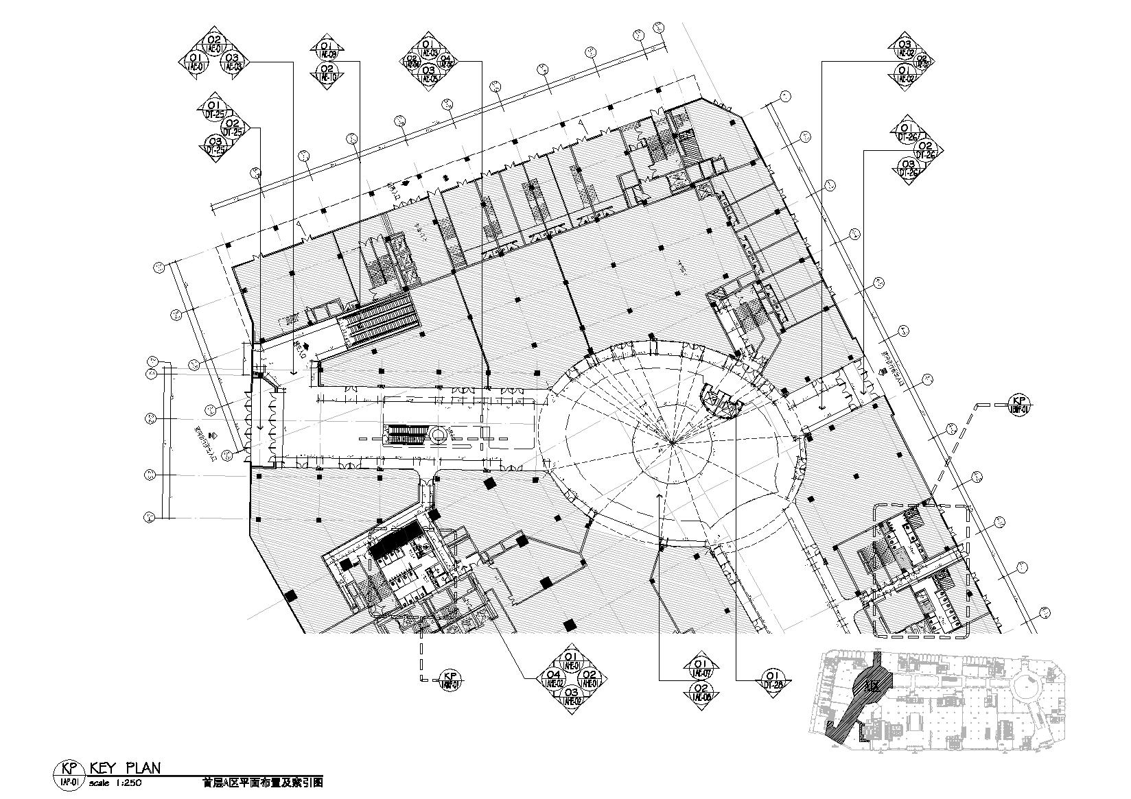 [广东]番禺万博CBD商业广场全套CAD施工图