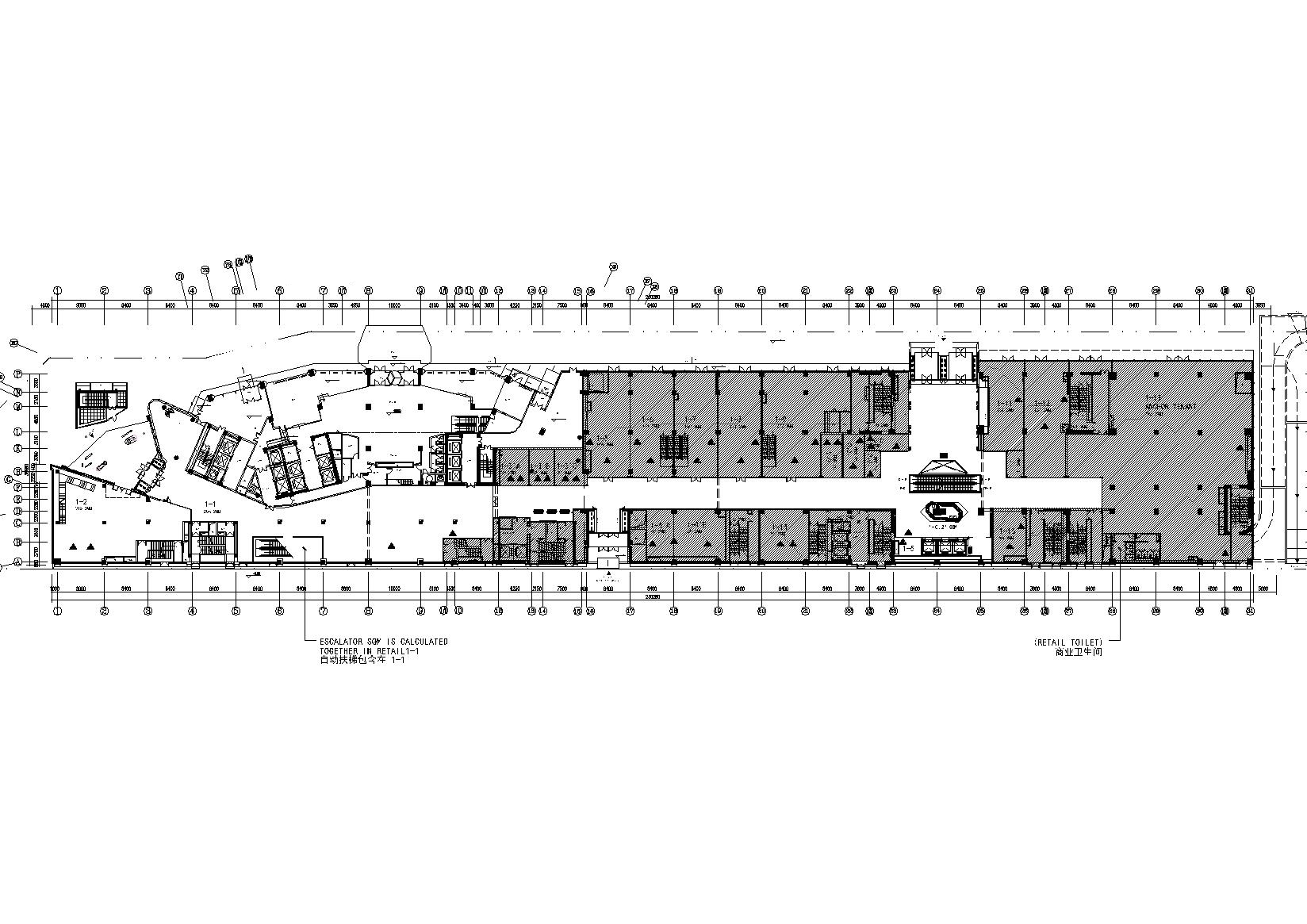 [北京]三里屯通盈中心-商业建筑一层_二层室内装饰施工图