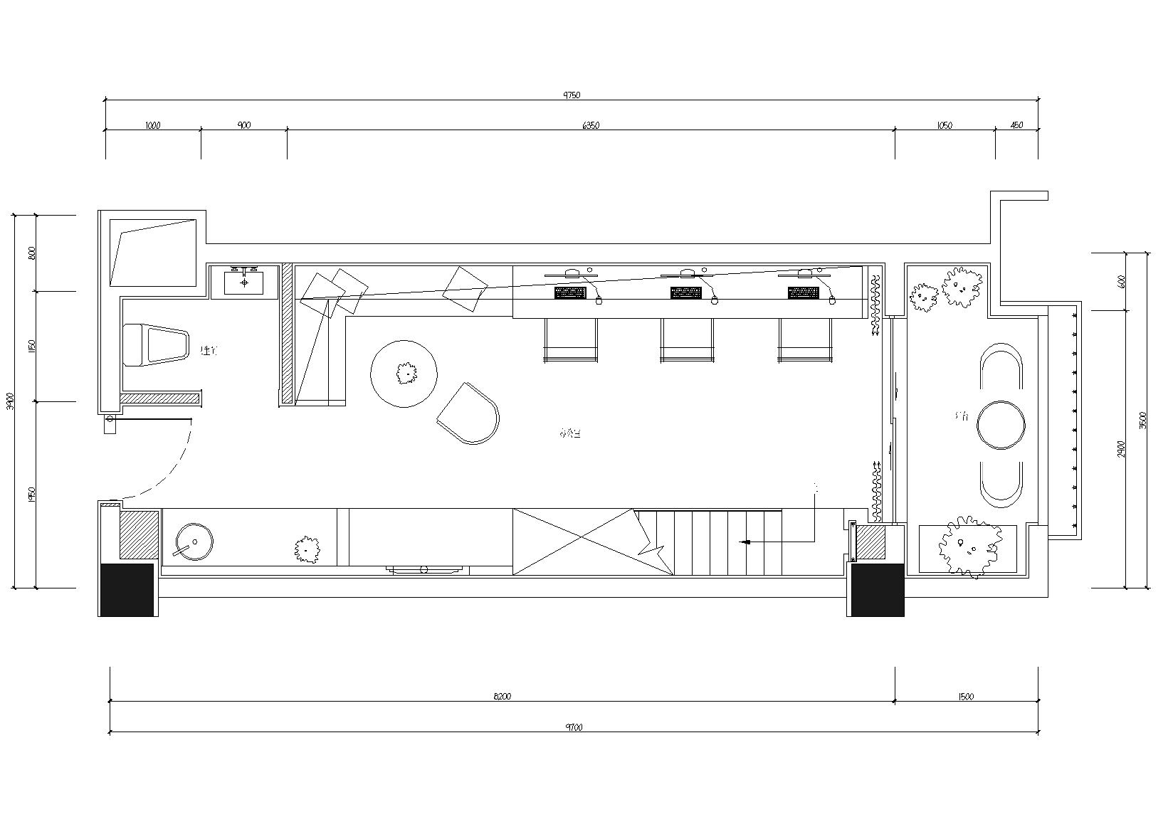 [贵阳]俊发loft办公室装饰施工图+实景拍摄